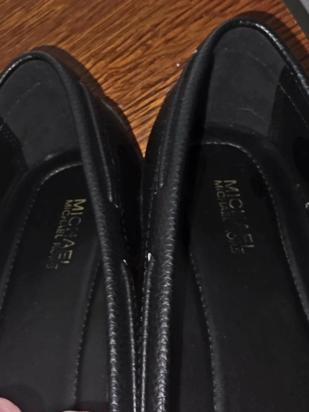 Women's MK Michael Kors Sz 9 Black Slip On Flats - Worn Once!
